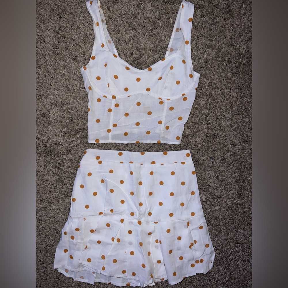 KIRIOUS LOS ANGELES Polka Dot Skirt Set Small